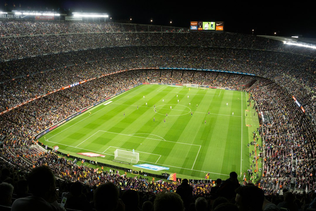 Football match at Camp Nou